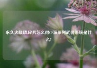 永久火麒麟,碎片怎么得CF源系列武器系统是什么?