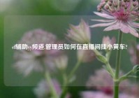 cf辅助yy频道,管理员如何在直播间挂小黄车?