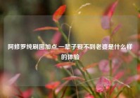 阿修罗纯刷图加点,一辈子娶不到老婆是什么样的体验
