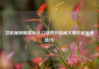 女机械师刷图加点,口袋奇兵机械大师天赋加点技巧?