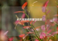  水汽球游戏的夏日狂欢