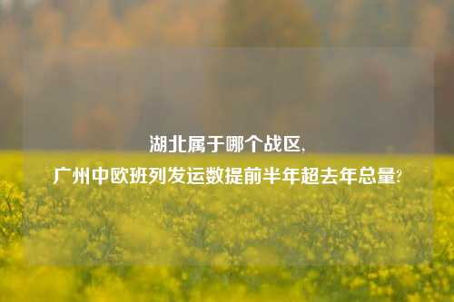 湖北属于哪个战区,
广州中欧班列发运数提前半年超去年总量?