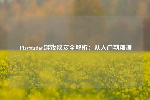  PlayStation游戏秘笈全解析：从入门到精通