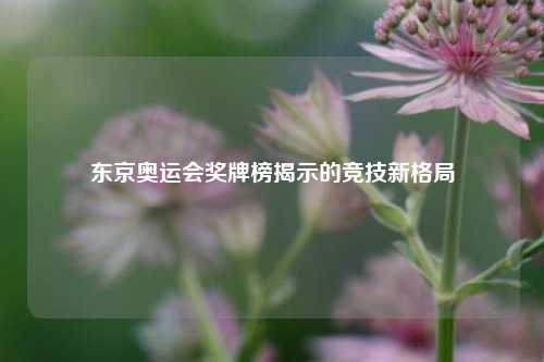 东京奥运会奖牌榜揭示的竞技新格局