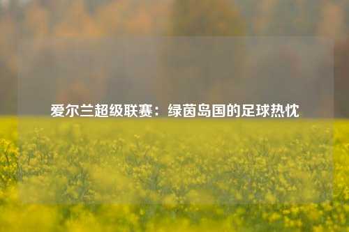 爱尔兰超级联赛：绿茵岛国的足球热忱